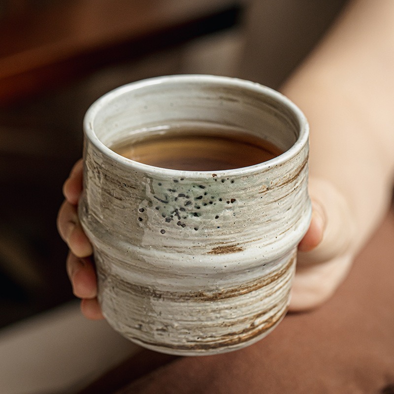 Coffee Tea Japan - Japanese Rough Ceramic Coffee Cup Vintage