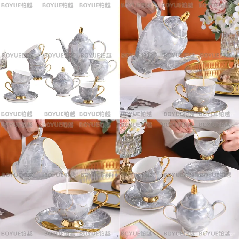 Coffee Tea Gift - Luxury Bone China Coffee Cup and