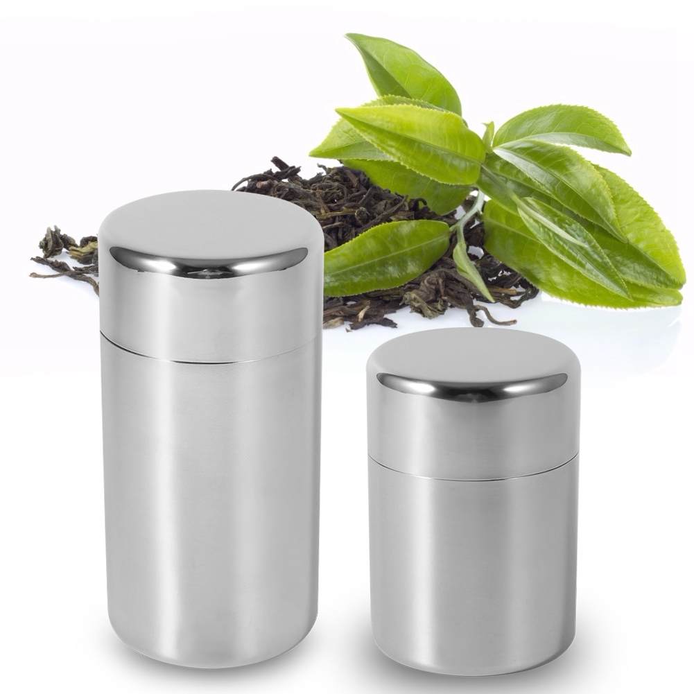 Canister Coffee Sugar Tea - Stainless Steel Tea Tins Canister Home