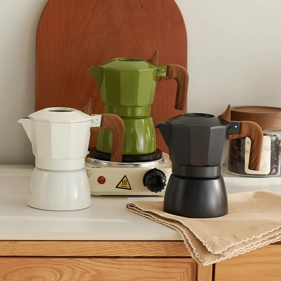 Coffee Tea Chocolate - 100ml Double Valve Coffee Pot Espresso