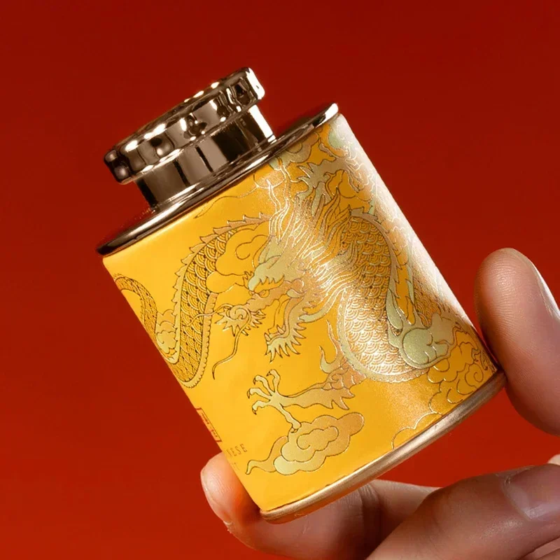 Tea Coffee Sugar Container - Portable Sealed Cans Dragon Print Mini