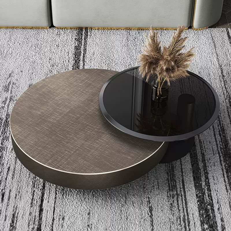 Coffee Tea & Hot Chocolate - Modern Round Stainless Steel Center Side
