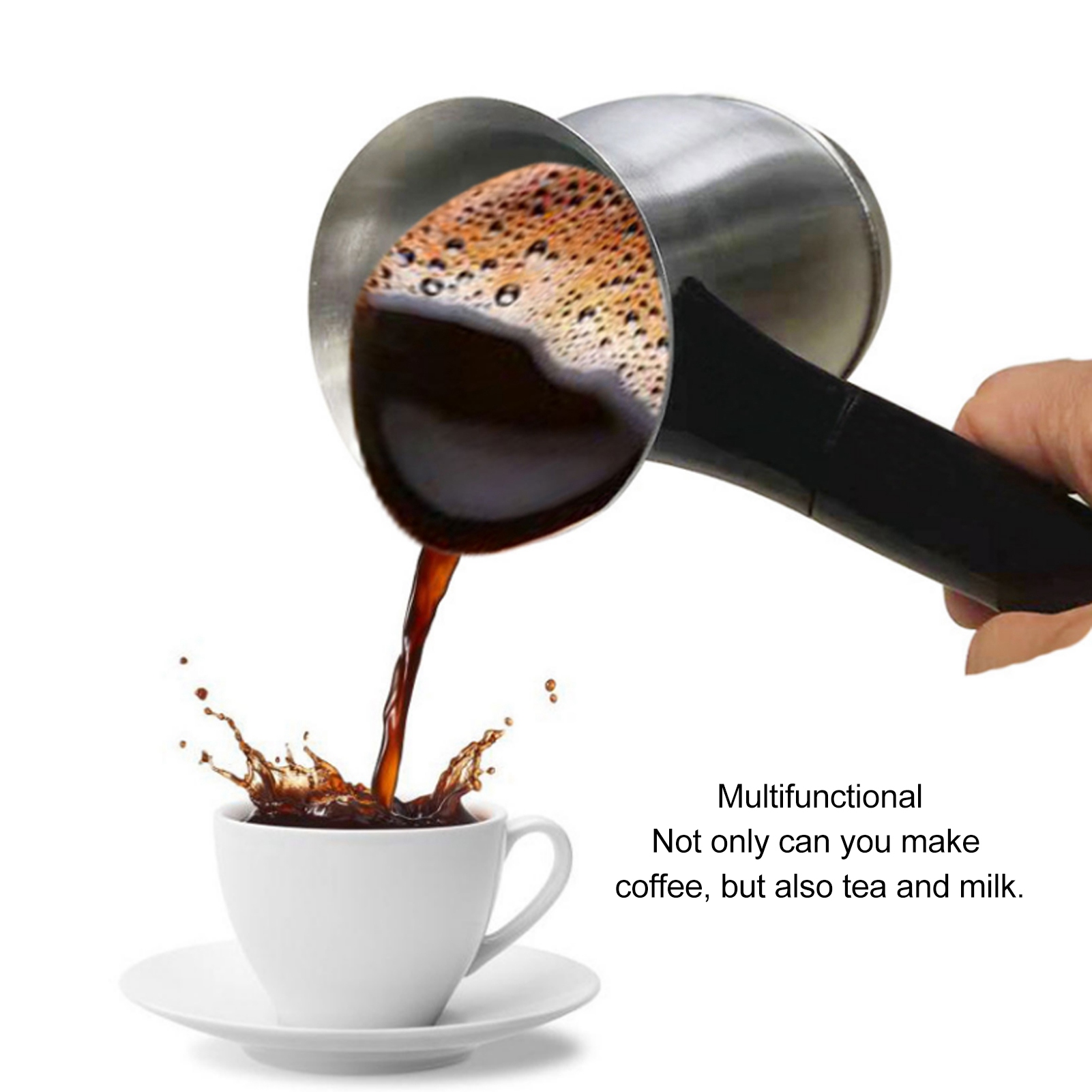 Coffee Tea Chocolate - Electric Turkish Coffee Maker 600ml Stainless