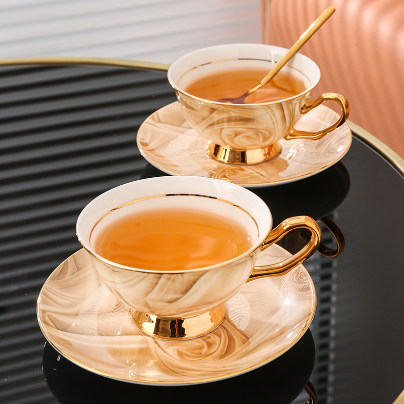 Coffee Tea Gift - Exquisite Souvenir Bone China Coffee Cup