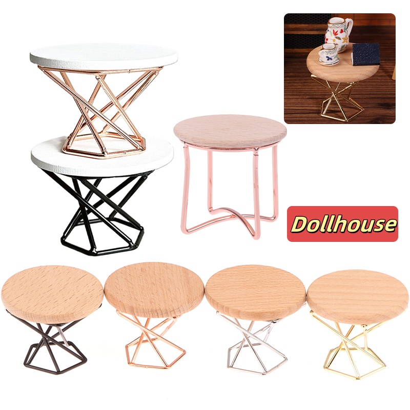 Coffee Tea & Hot Chocolate - 1/12 Dollhouse Simulation Coffee Table Round
