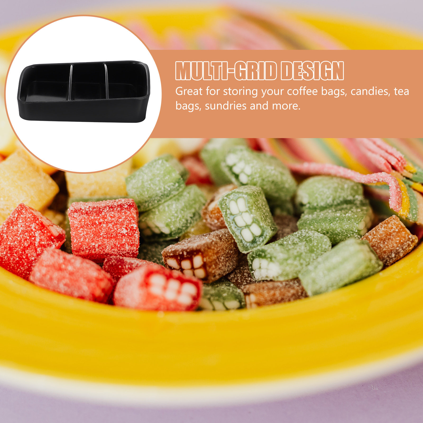 Multi-Grid Tea Box Coffee Stor - Tea Coffee Sugar Container 评论和价格