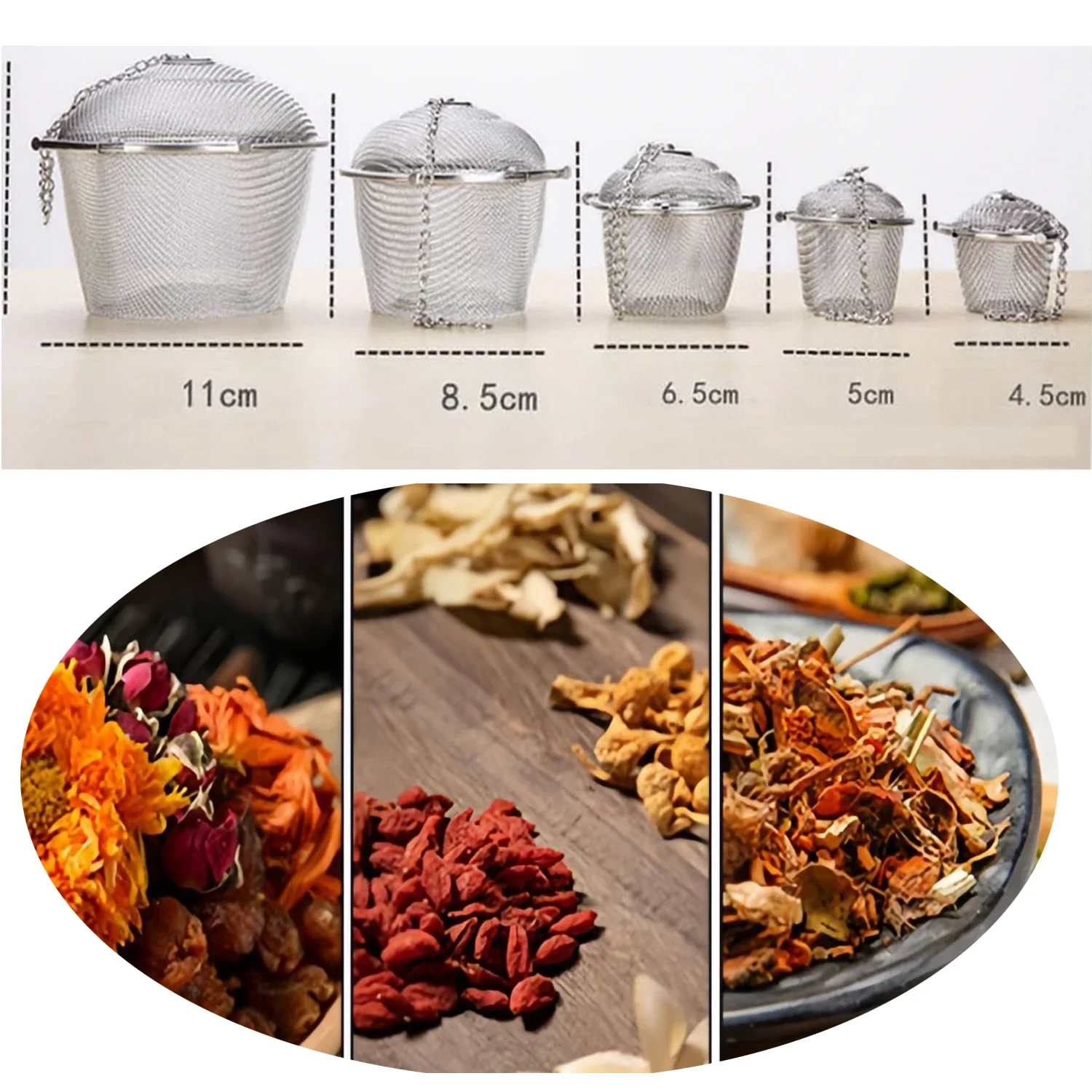 1-2Pcs Stainlesss Steel Tea Sp - Tea Strainer Mesh 评论和价格
