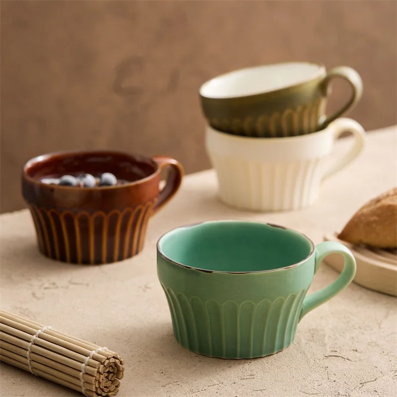 350ml Japanese Retro Vertical  - Coffee Tea Japan 评论和价格