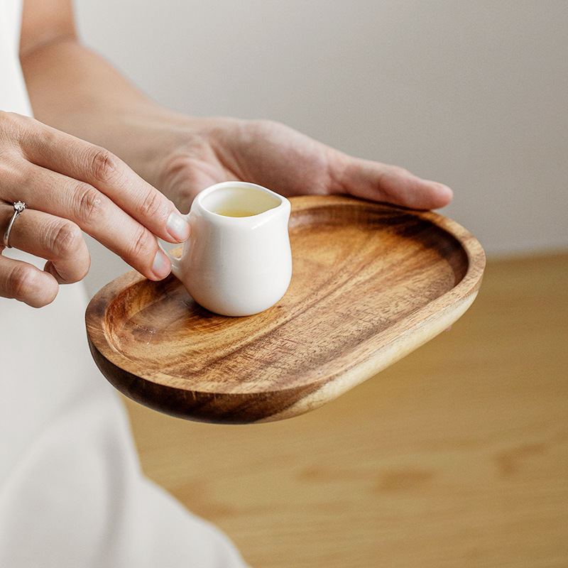 Walnut Wooden Tray Ins Wind Sm - Coffee Tea Japan 评论和价格