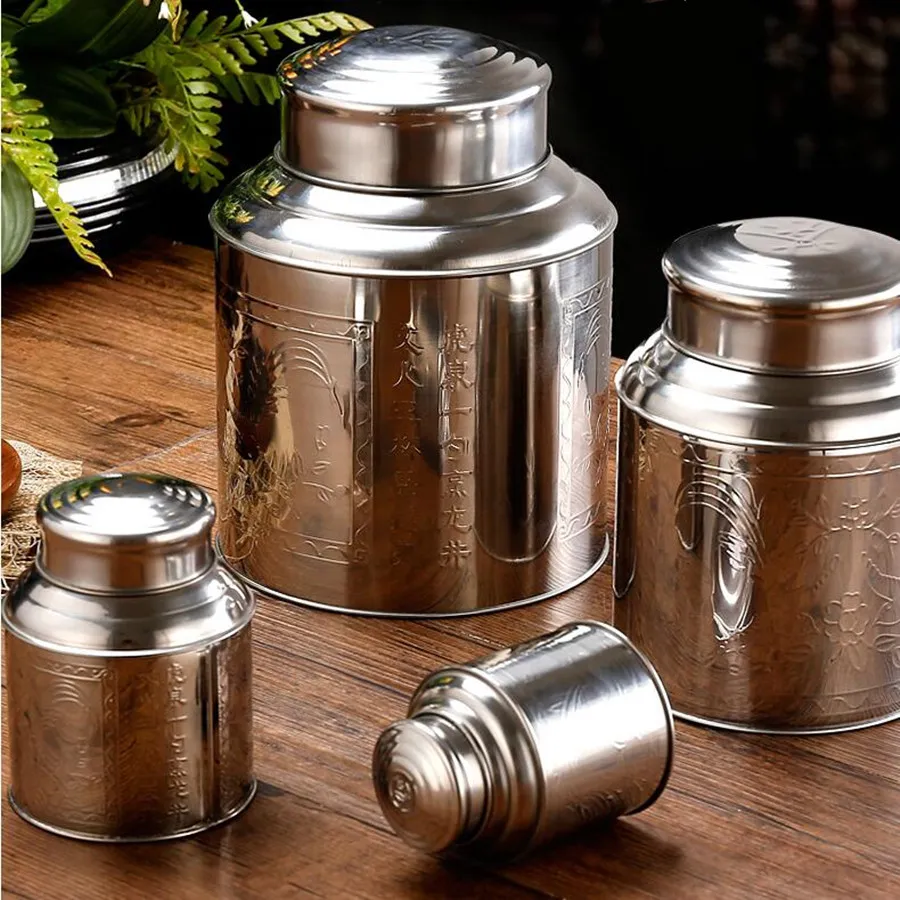 Stainless Steel Large Tea Cadd - Tea Coffee Sugar Container 评论和价格