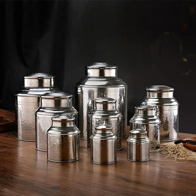 Stainless Steel Large Tea Cadd - Tea Coffee Sugar Container 评论和价格