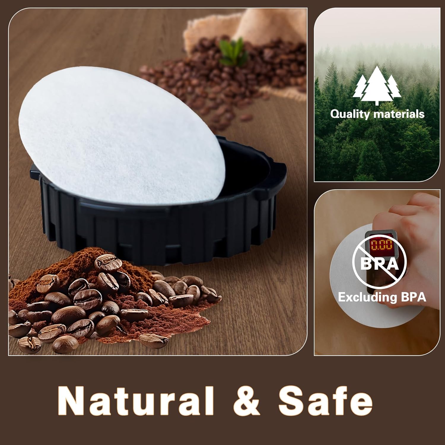Round Coffee Filters, Compatib - Coffee Tea Chocolate 评论和价格