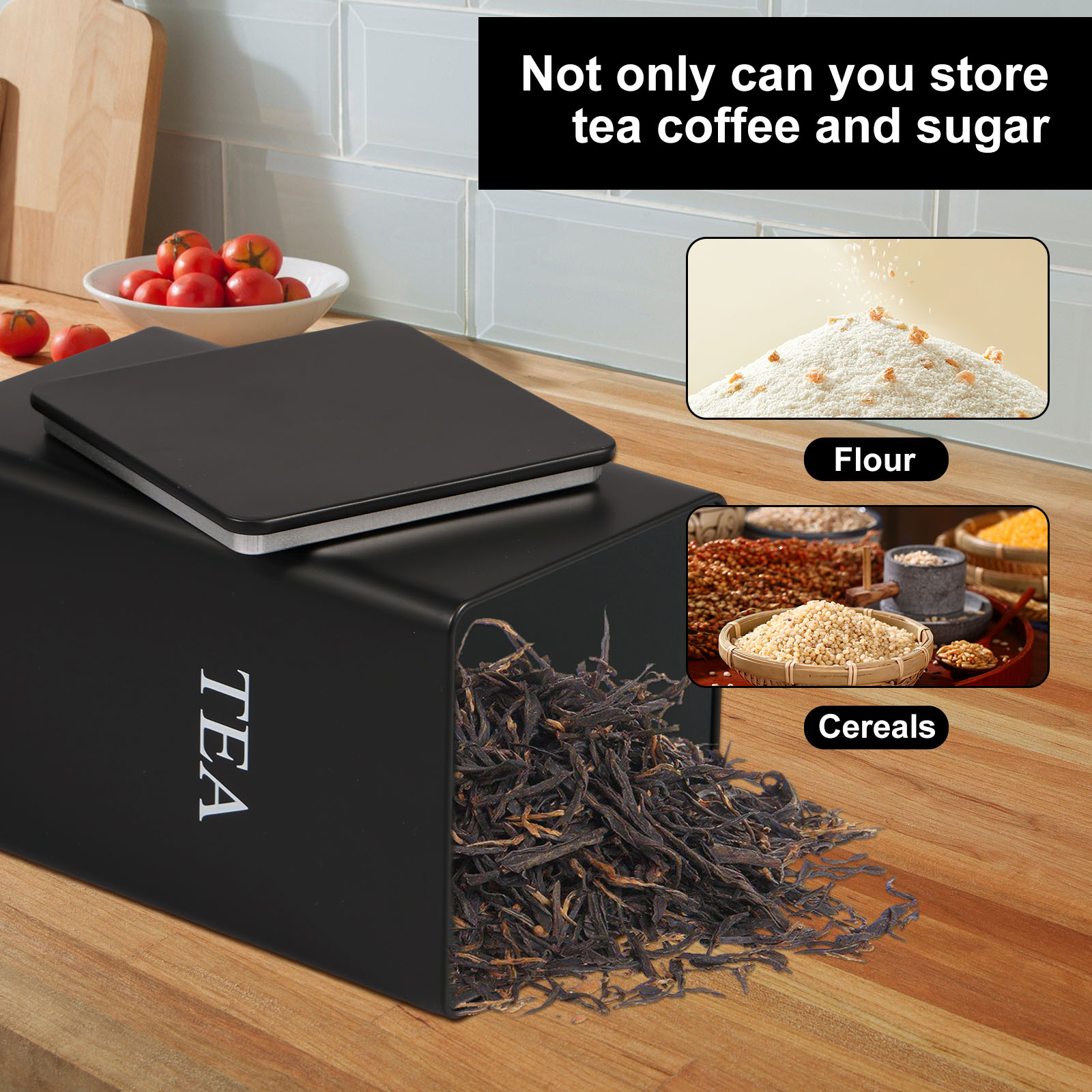 3Pcs Coffee Bean Storage Canis - Canister Coffee Sugar Tea 评论和价格