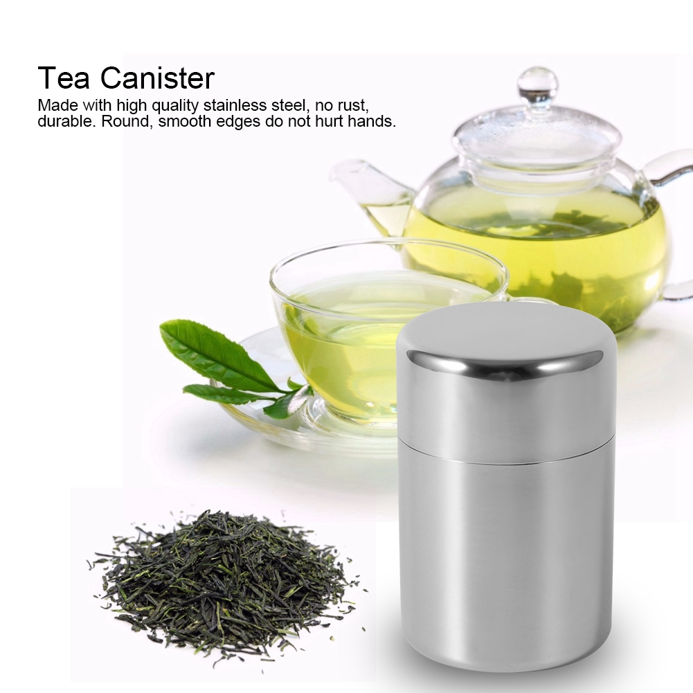 Stainless Steel Tea Tins Canis - Canister Coffee Sugar Tea 评论和价格