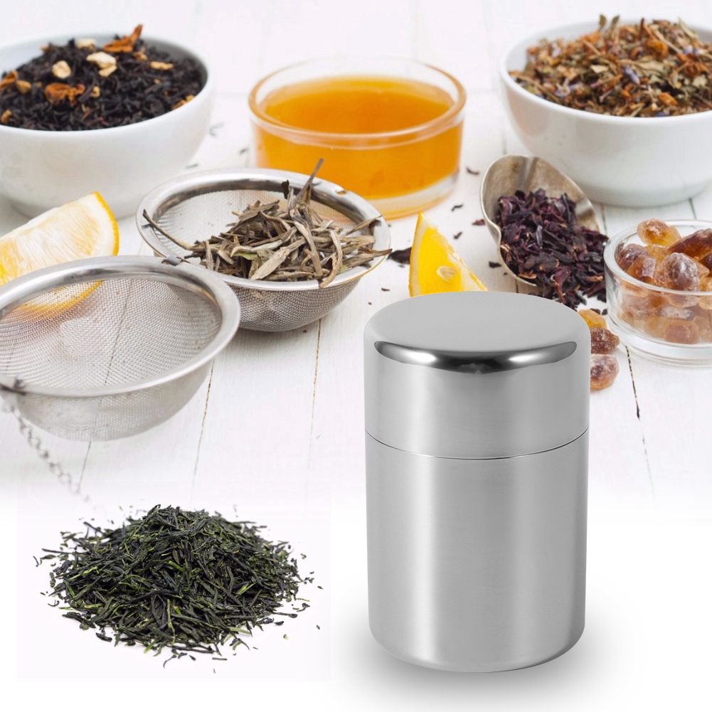Stainless Steel Tea Tins Canis - Canister Coffee Sugar Tea 评论和价格