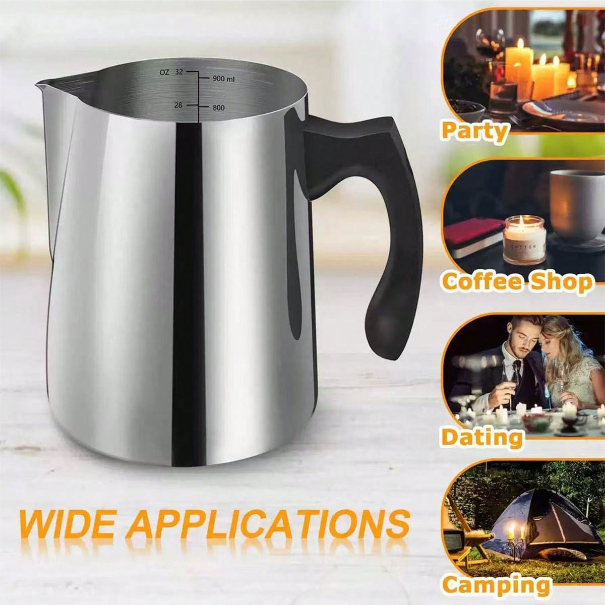 304 Stainless Steel Coffee Lat - Barista Milk Jug 评论和价格