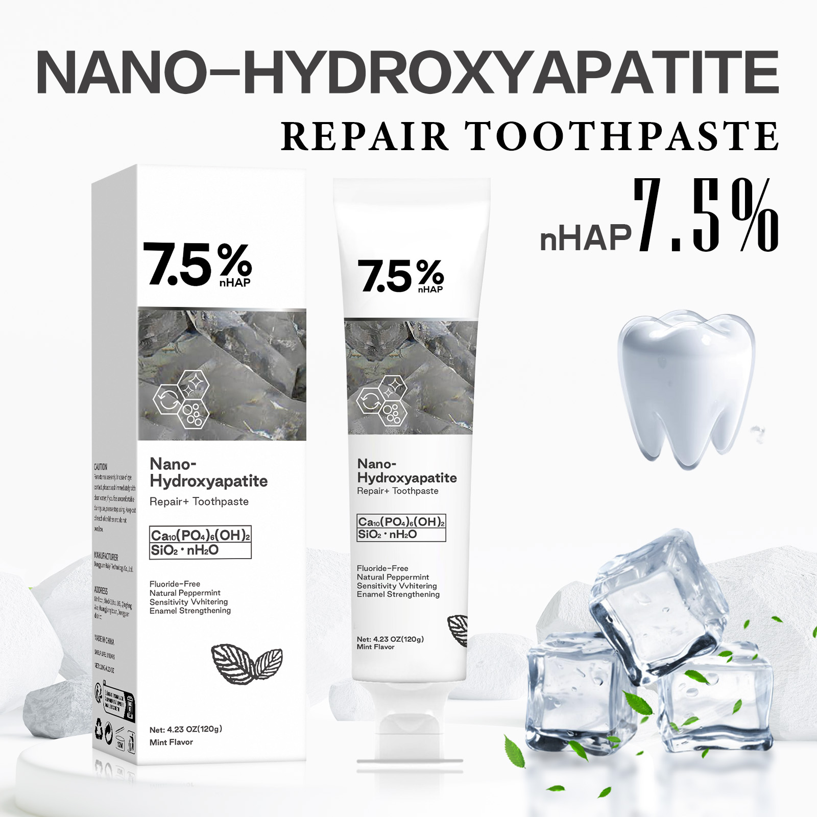 Nano Hydroxyapatite Toothpaste - Coffee Tea Unit 评论和价格