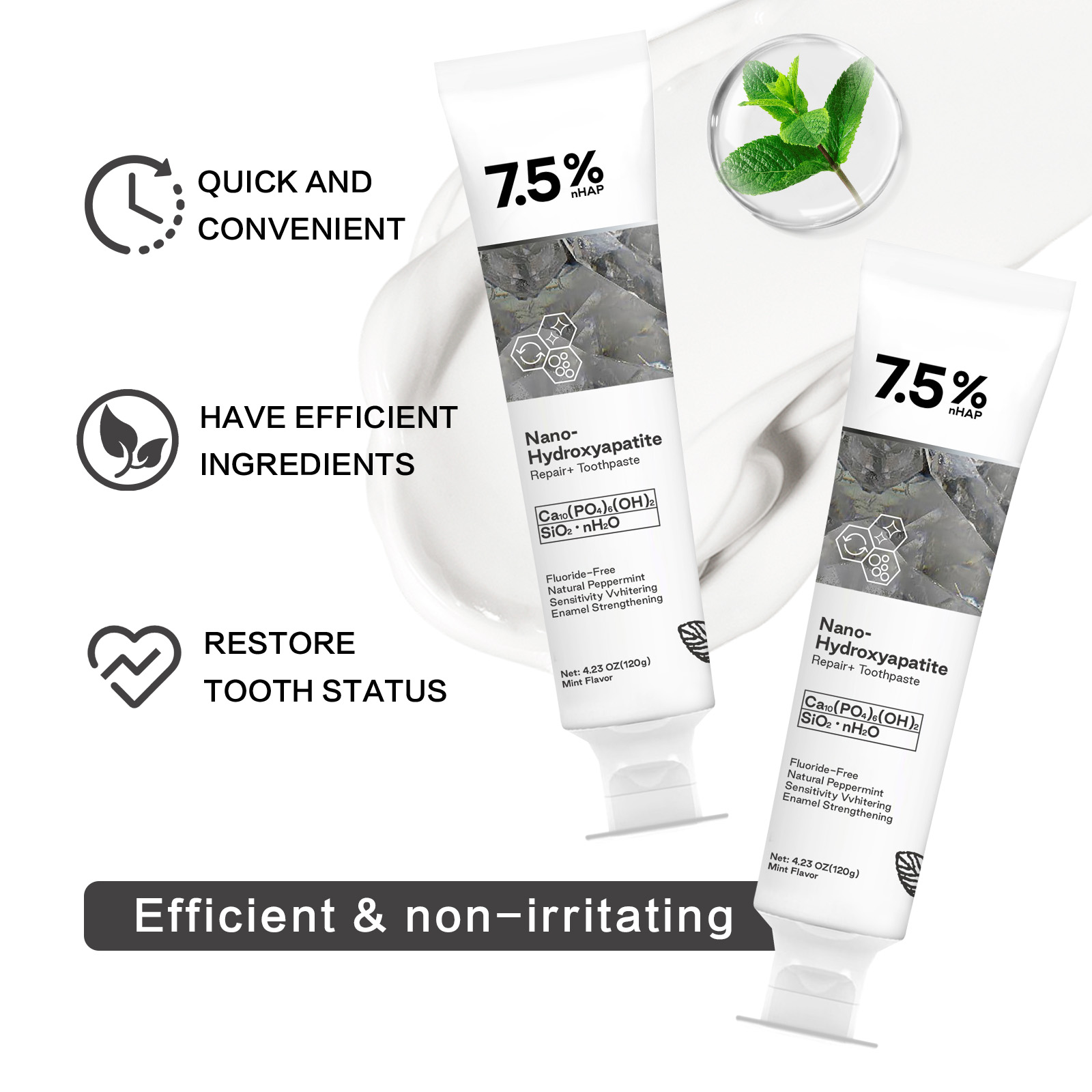 Nano Hydroxyapatite Toothpaste - Coffee Tea Unit 评论和价格