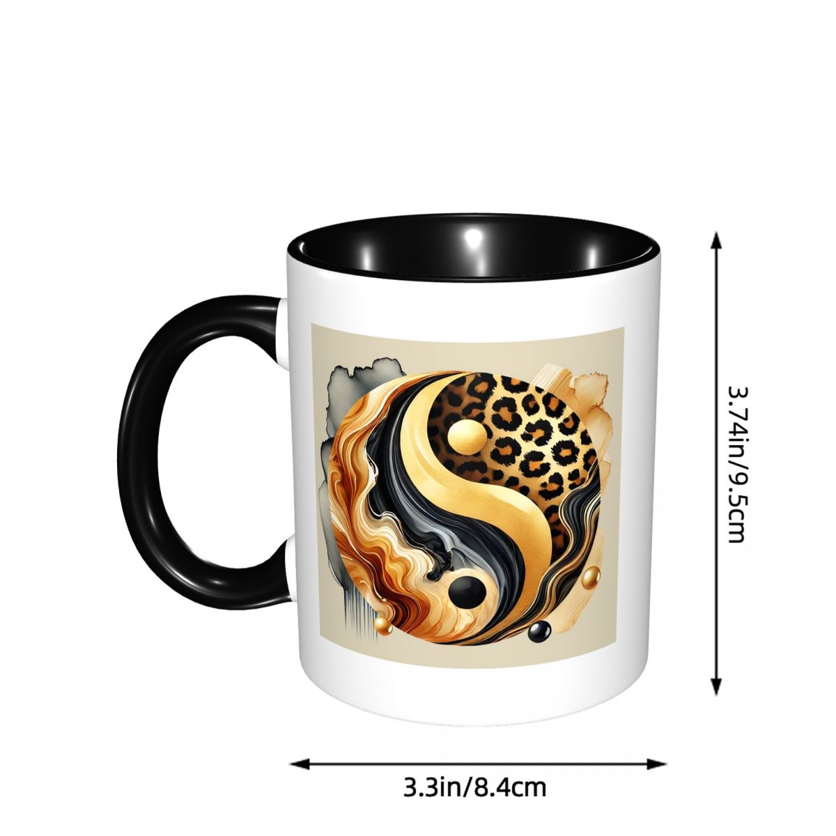 Leopard Yin Yang Luxury Gold M - Coffee Tea Yin Yang 评论和价格