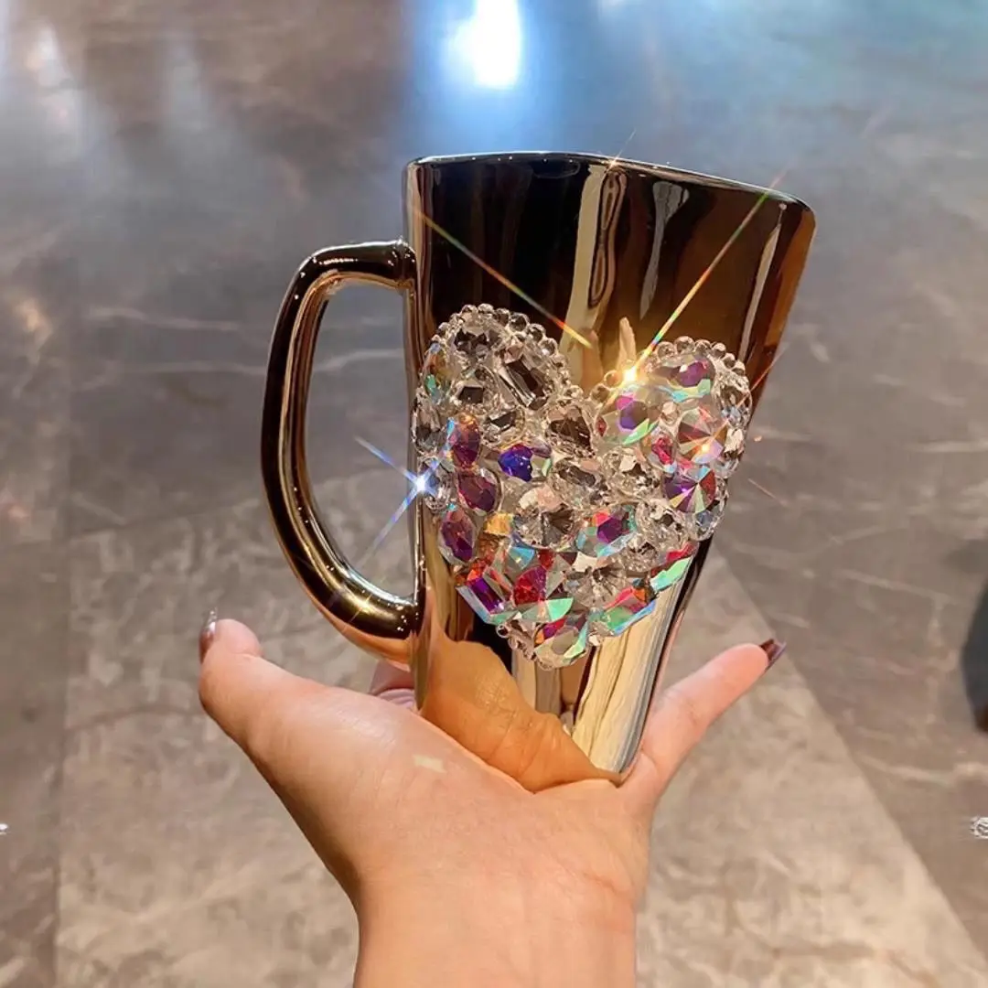 Sparkling Heart Diamond-encrus - Coffee Tea Japan 评论和价格