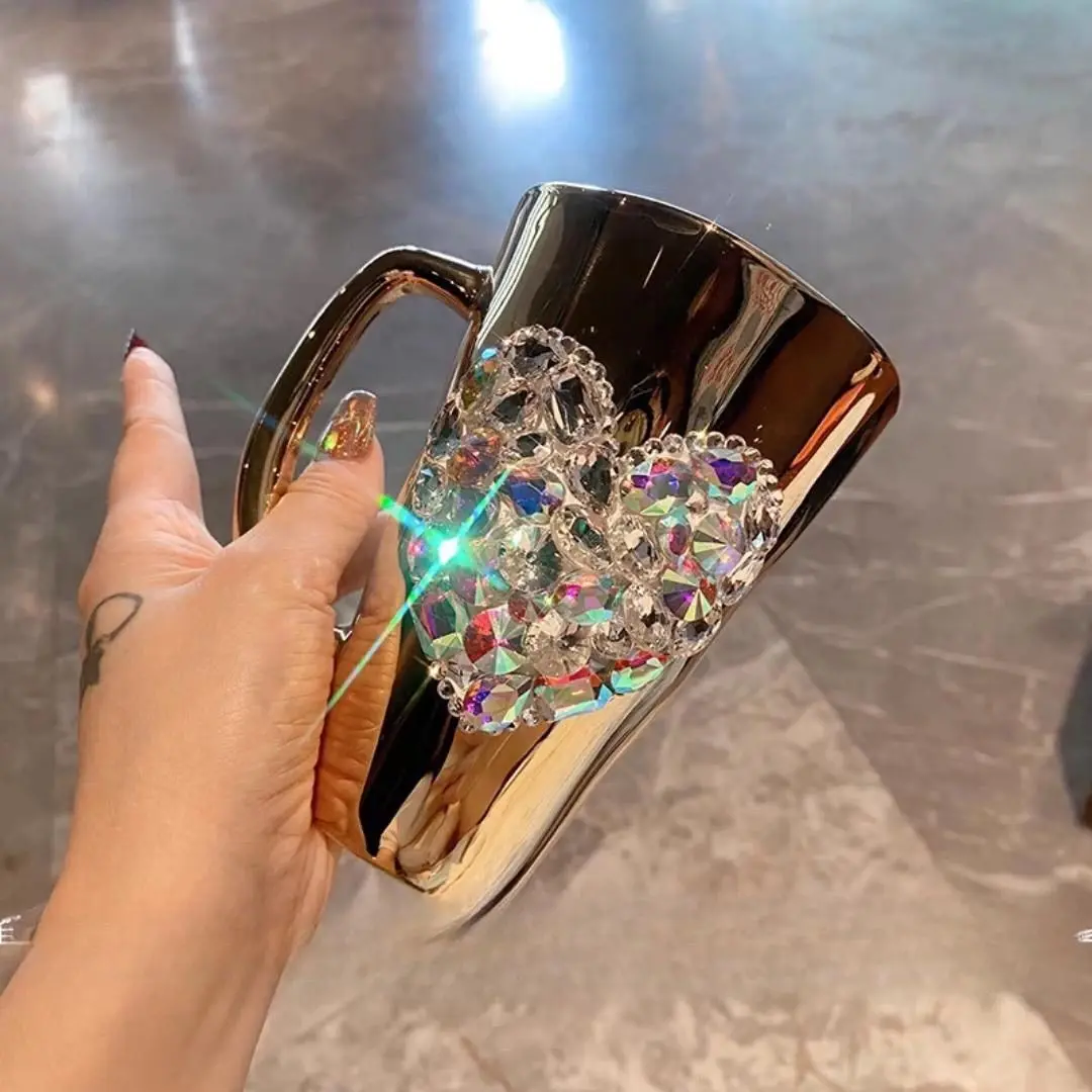 Sparkling Heart Diamond-encrus - Coffee Tea Japan 评论和价格