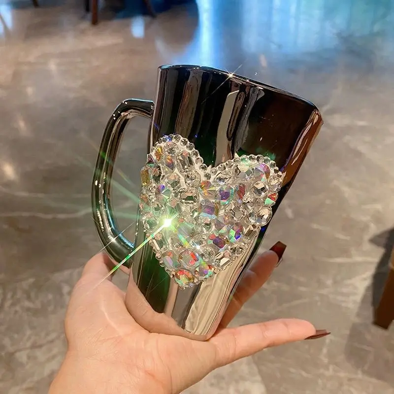 Sparkling Heart Diamond-encrus - Coffee Tea Japan 评论和价格