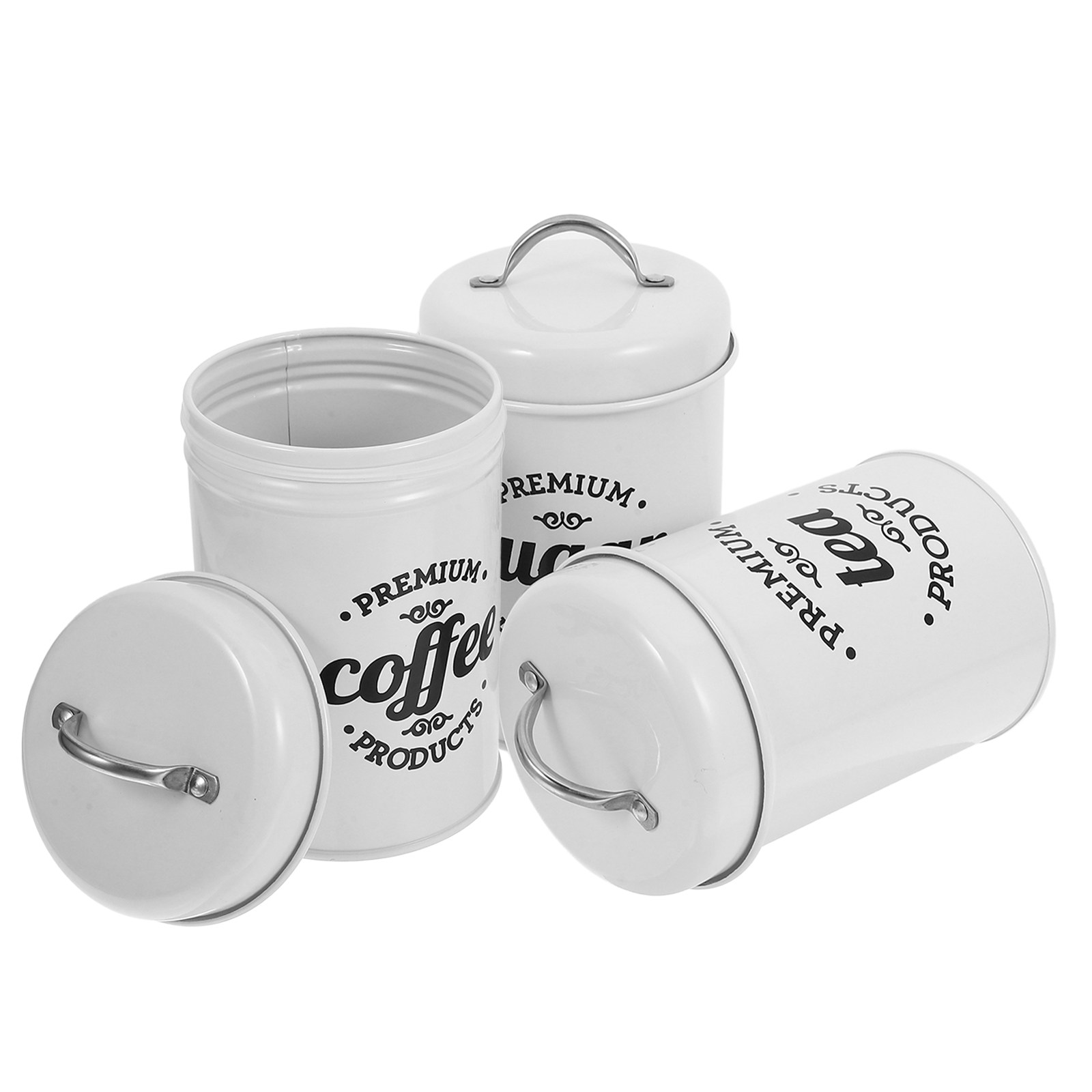 Airtight Metal Canister Set fo - Canister Coffee Sugar Tea 评论和价格