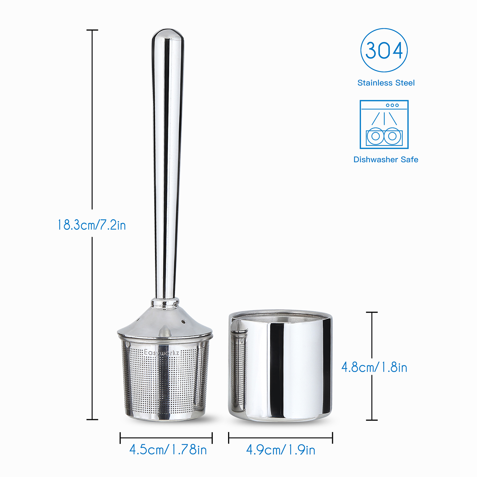 Easyworkz Stainless Steel Tea  - Tea Strainer Mesh 评论和价格