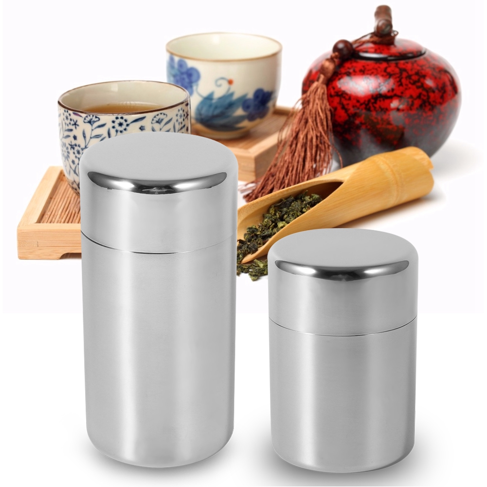 Stainless Steel Tea Leaf Tins  - Tea Coffee Sugar Container 评论和价格
