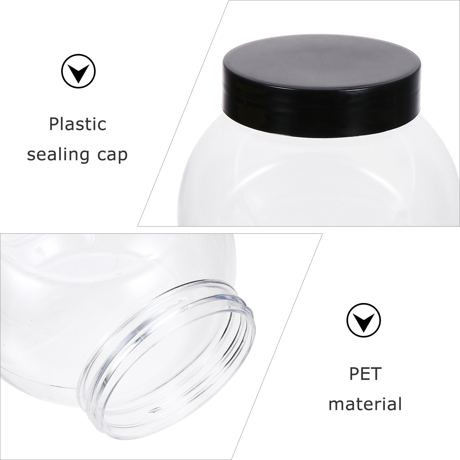 1Set Food Storage Cans Transpa - Canister Coffee Sugar Tea 评论和价格