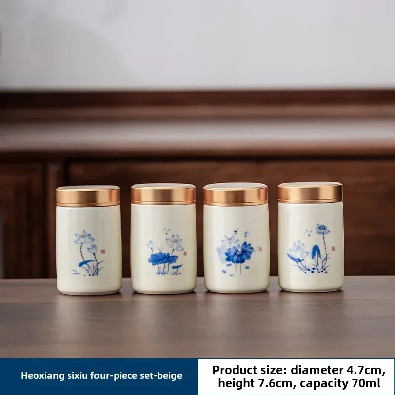 4PCS/LOT Boutique ceramics Tea - Tea Coffee Sugar Container 评论和价格