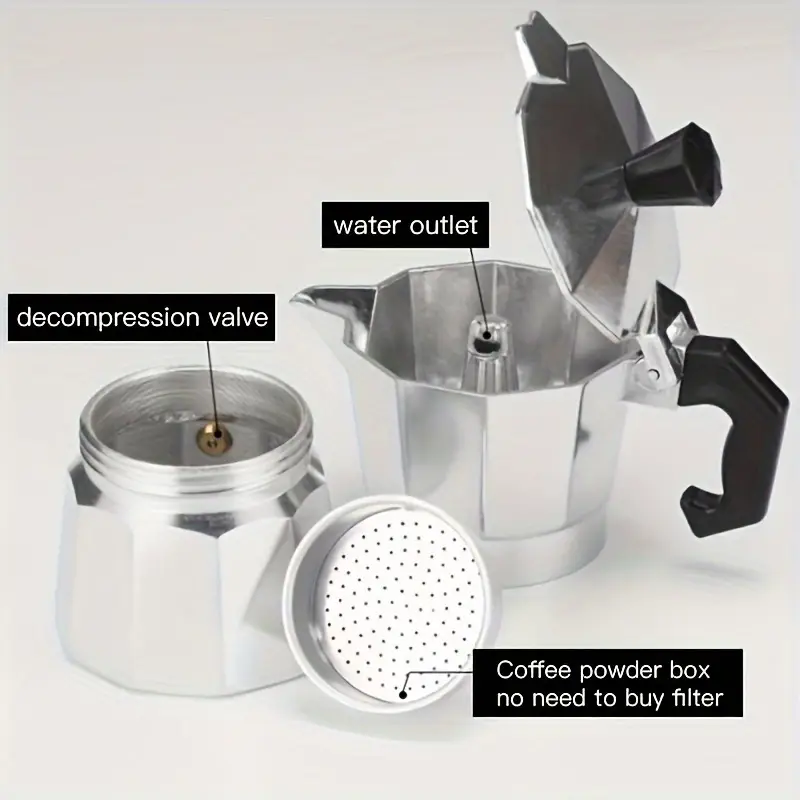Classic Aluminum Moka Pot 50-3 - Coffee Tea Chocolate 评论和价格