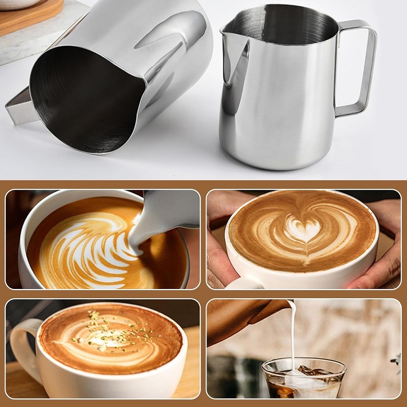 350/600/900ml Milk Frothing Ju - Barista Milk Jug 评论和价格