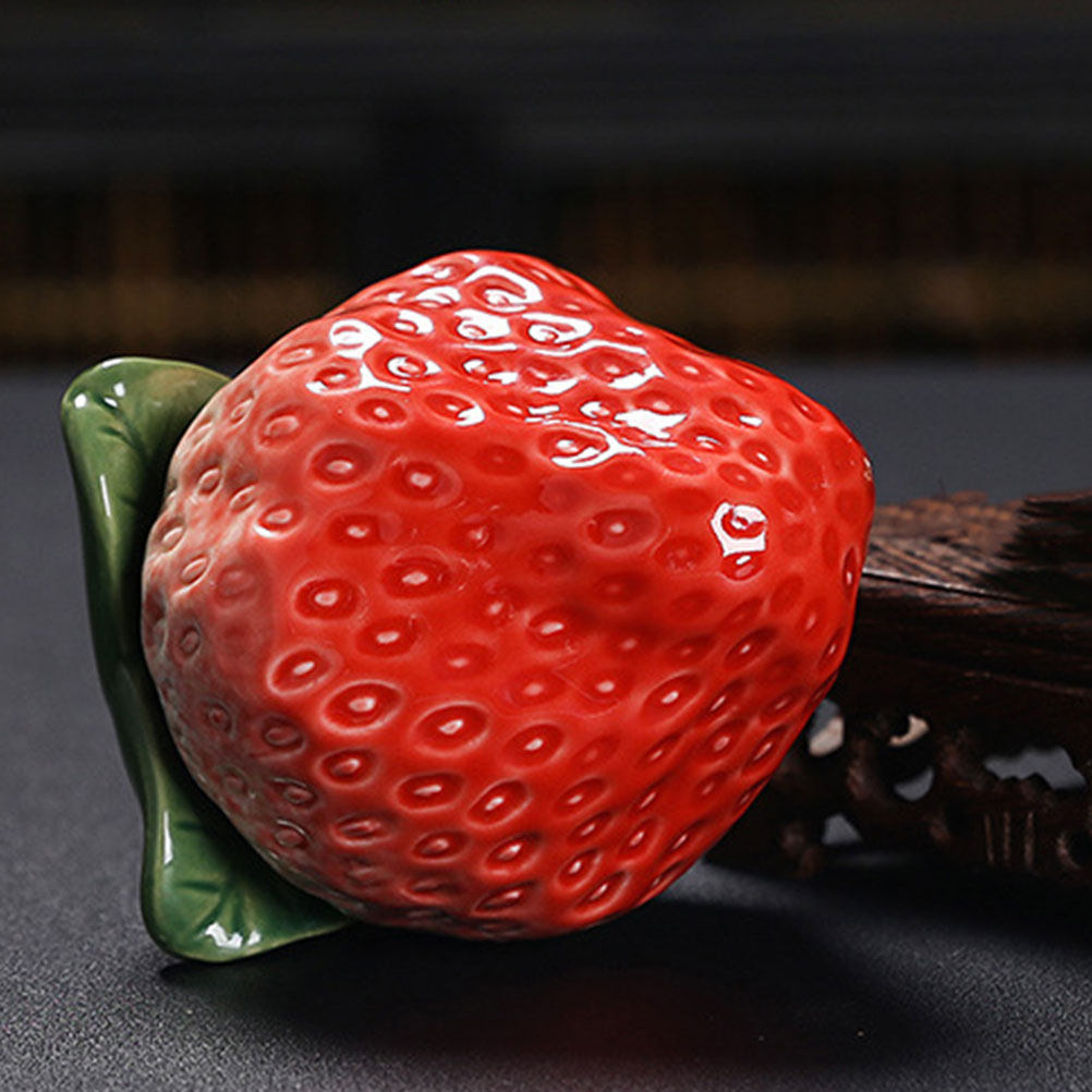 Strawberry Shaped Ceramic Tea  - Canister Coffee Sugar Tea 评论和价格
