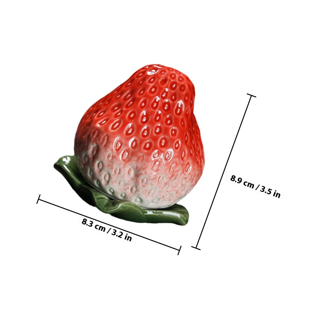 Strawberry Shaped Ceramic Tea  - Canister Coffee Sugar Tea 评论和价格