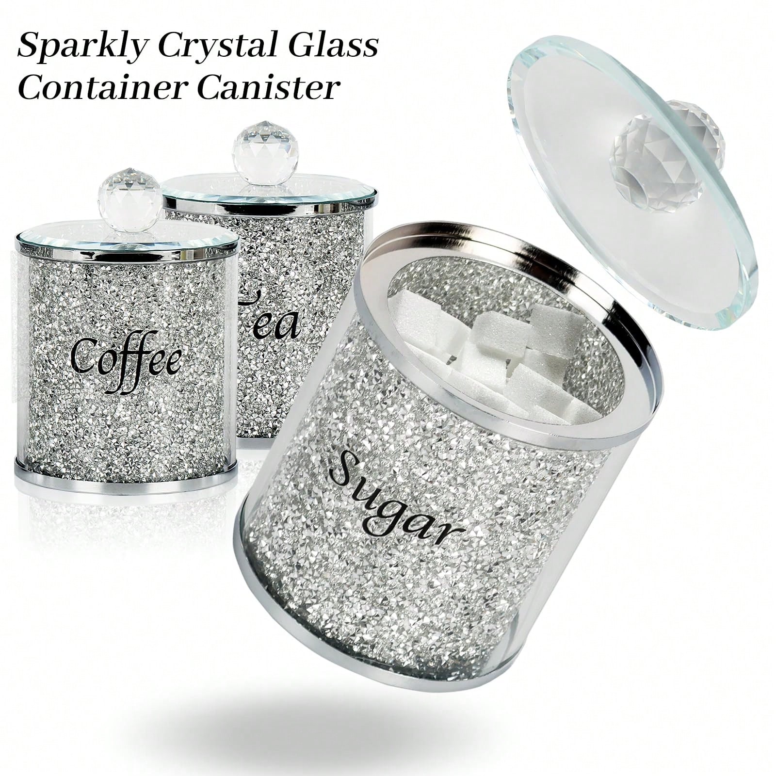 Coffee Sugar Tea Canister Set  - Coffee Tea Gift 评论和价格
