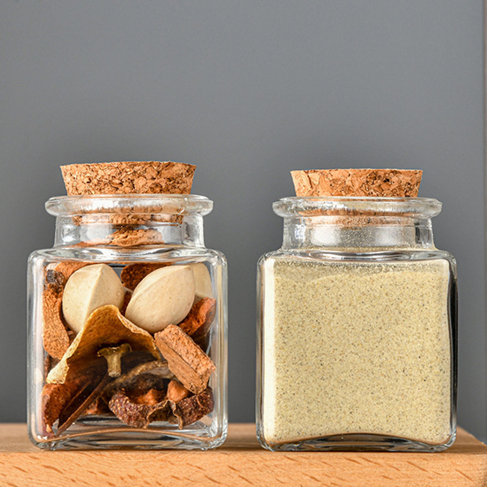 1/5/10Pcs Glass Storage Jars K - Tea Coffee Sugar Container 评论和价格