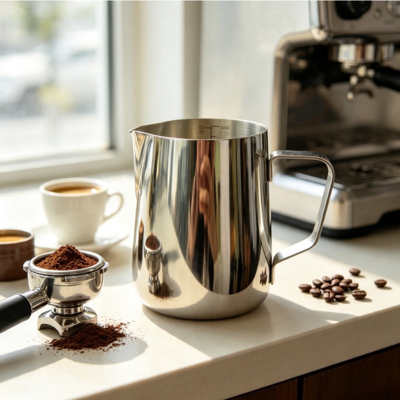 Milk Frothing Pitcher,Stainles - Barista Milk Jug 评论和价格