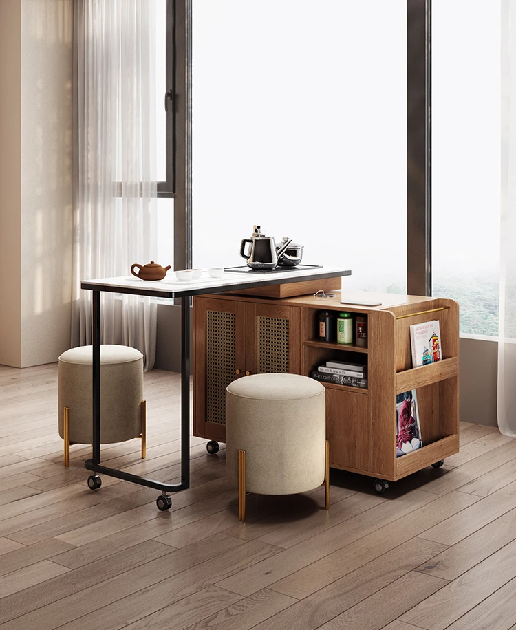 Small unit solid wood tea tabl - Coffee Tea Unit 评论和价格