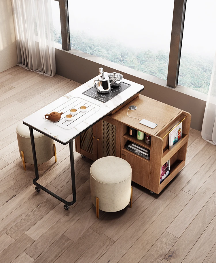 Small unit solid wood tea tabl - Coffee Tea Unit 评论和价格