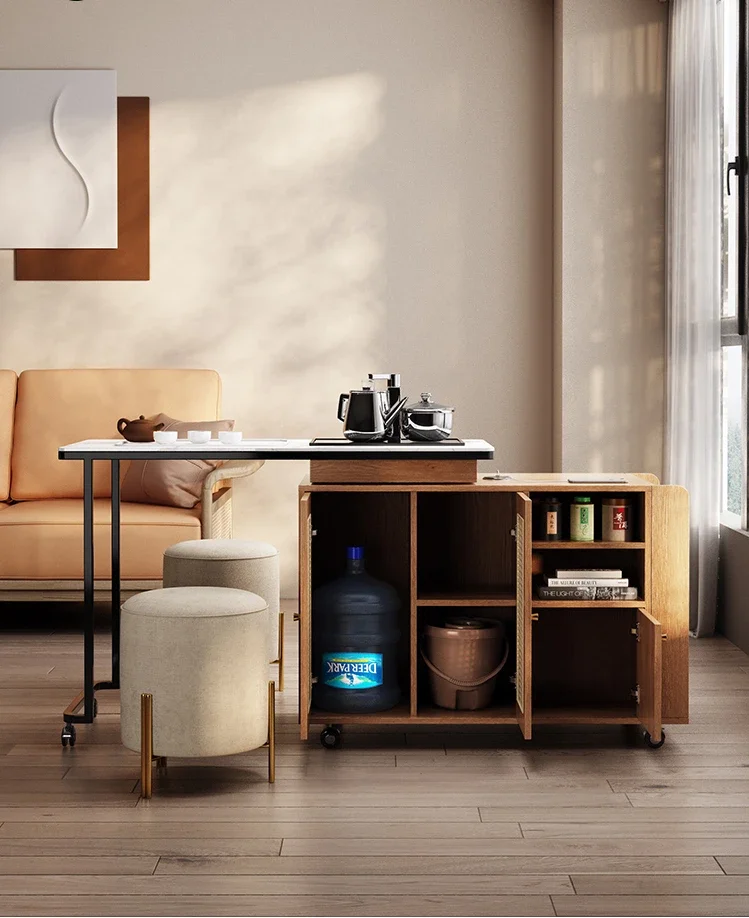 Small unit solid wood tea tabl - Coffee Tea Unit 评论和价格