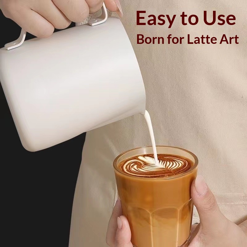 Coffee Milk Frothing Pitcher J - Barista Milk Jug 评论和价格