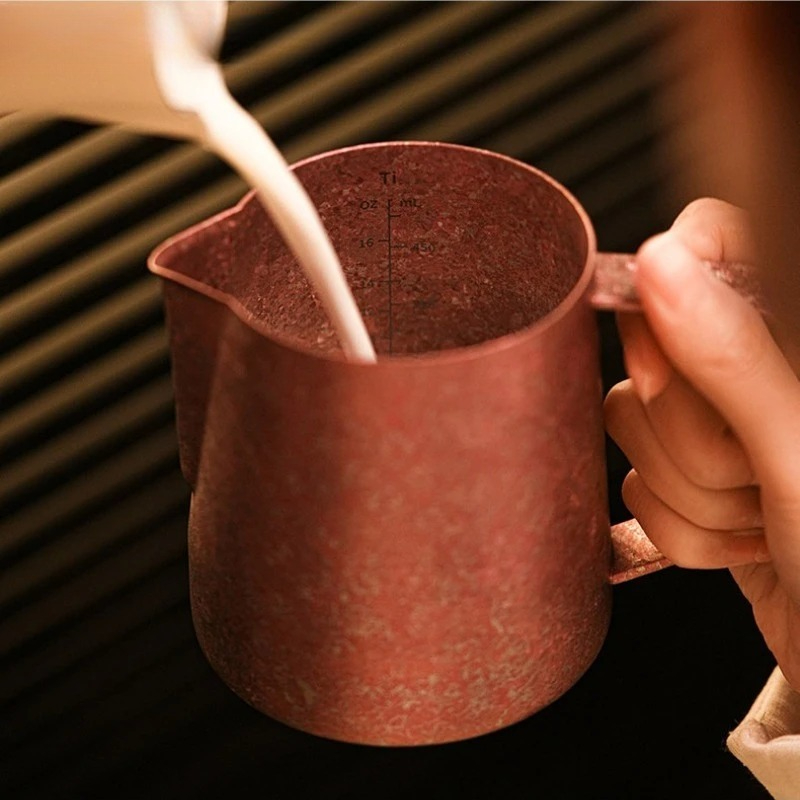 JUSTINLAU 600ml Pure Titanium  - Barista Milk Jug 评论和价格