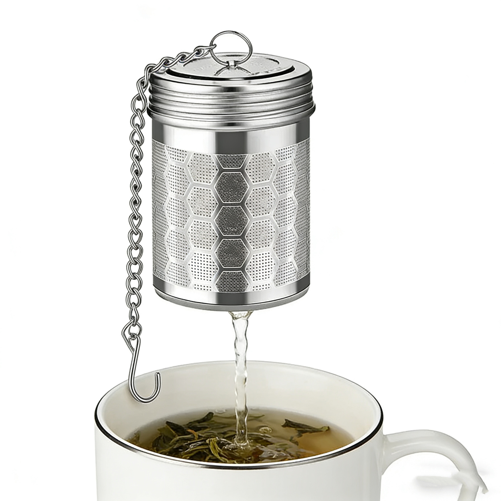1PCS Stainless Steel Tea Infus - Tea Strainer Mesh 评论和价格