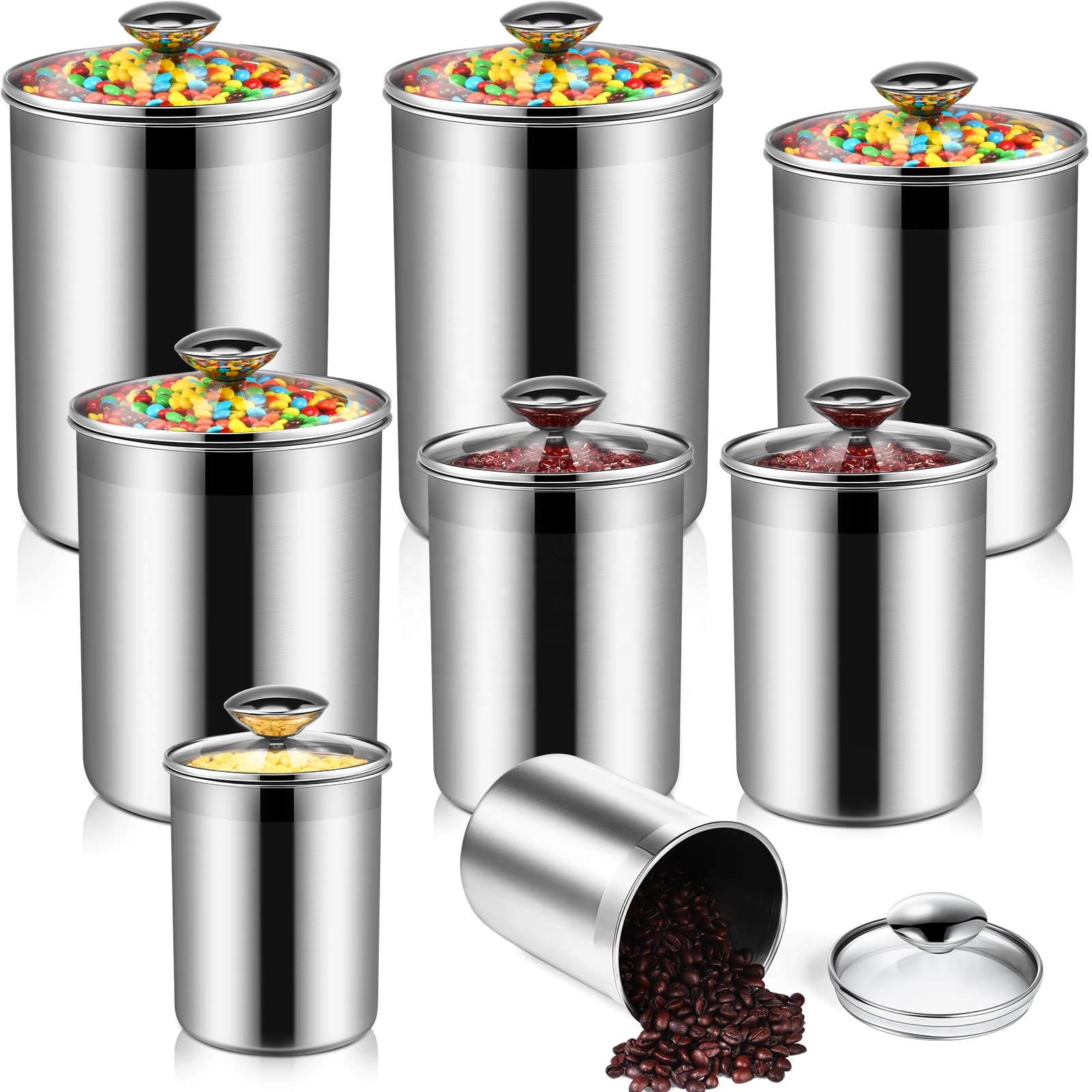 Food Storage Containers Tea Co - Tea Coffee Sugar Container 评论和价格