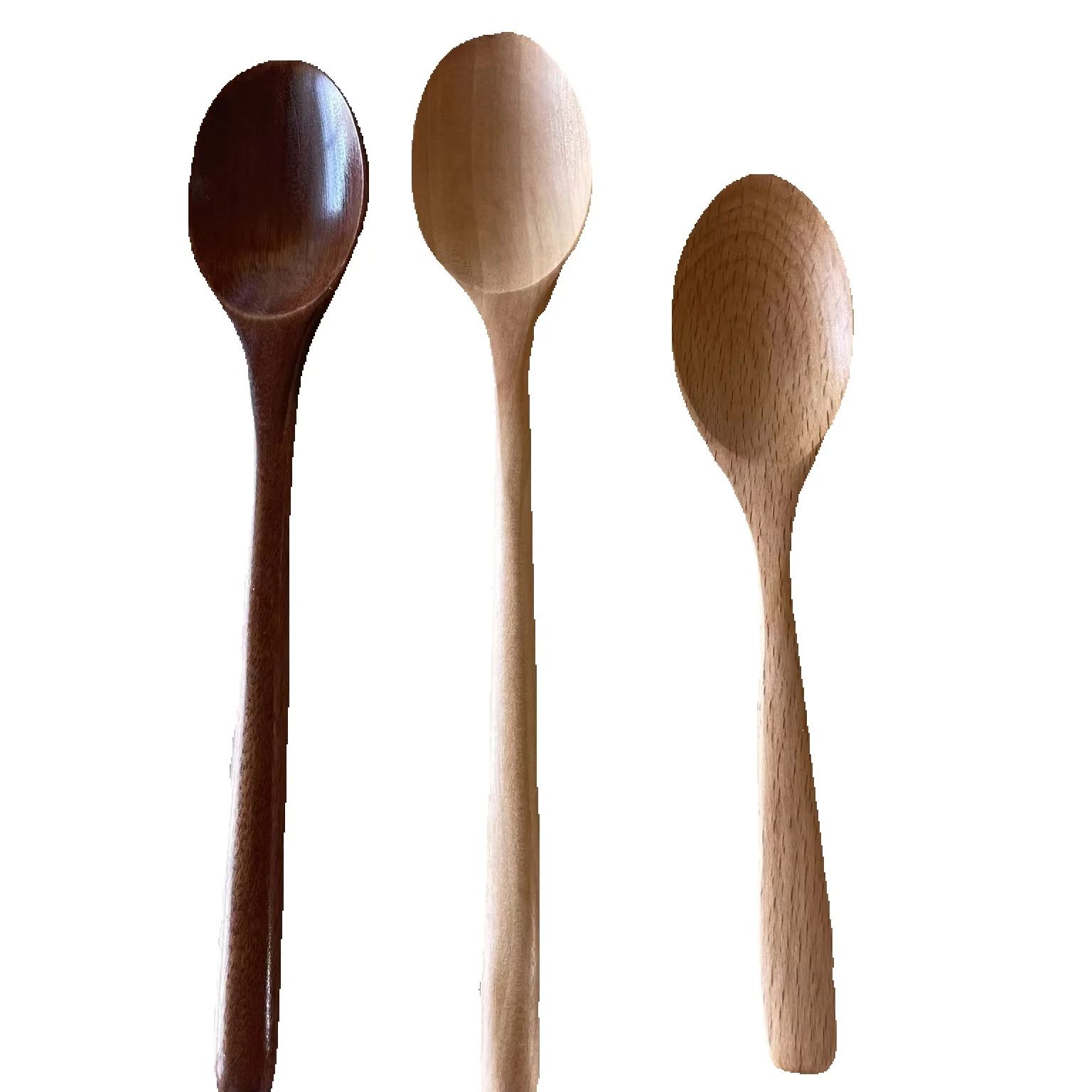 Wooden Teaspoons Long Wood Cof - Coffee Tea Japan 评论和价格