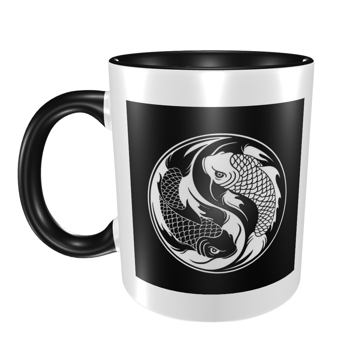 Black And White Yin Yang Koi F - Coffee Tea Yin Yang 评论和价格