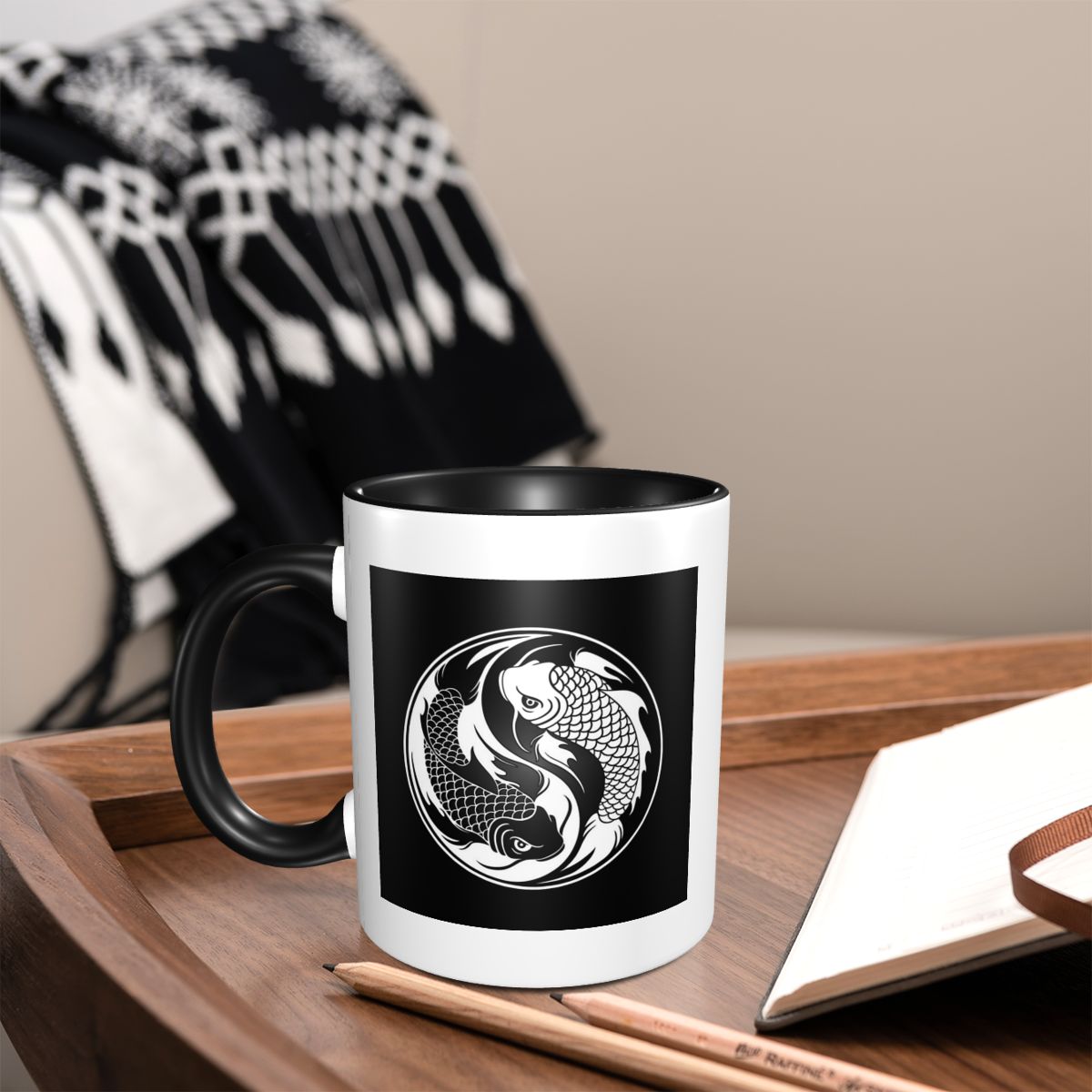 Black And White Yin Yang Koi F - Coffee Tea Yin Yang 评论和价格