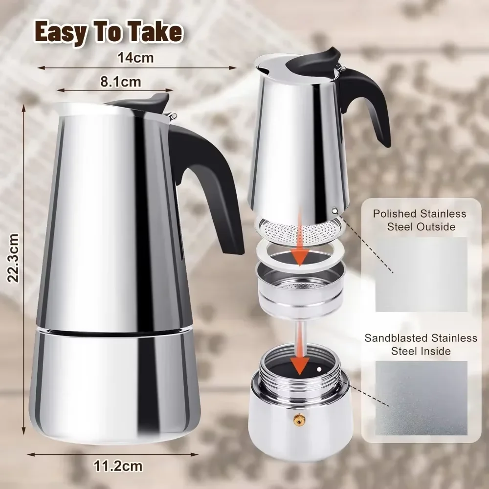 Coffee Maker Moka Pot 50ml-600 - Coffee Tea Chocolate 评论和价格