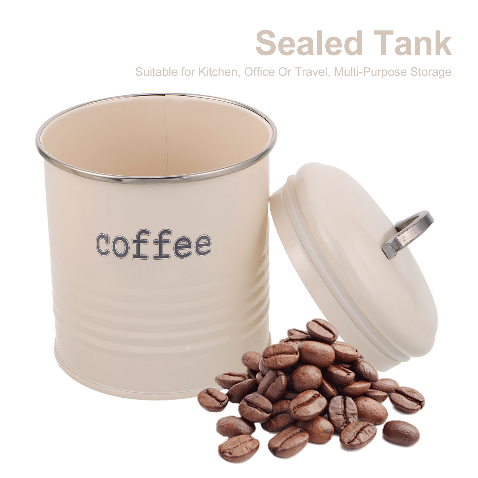 3Pcs Sealed Coffee Bean Contai - Tea Coffee Sugar Container 评论和价格